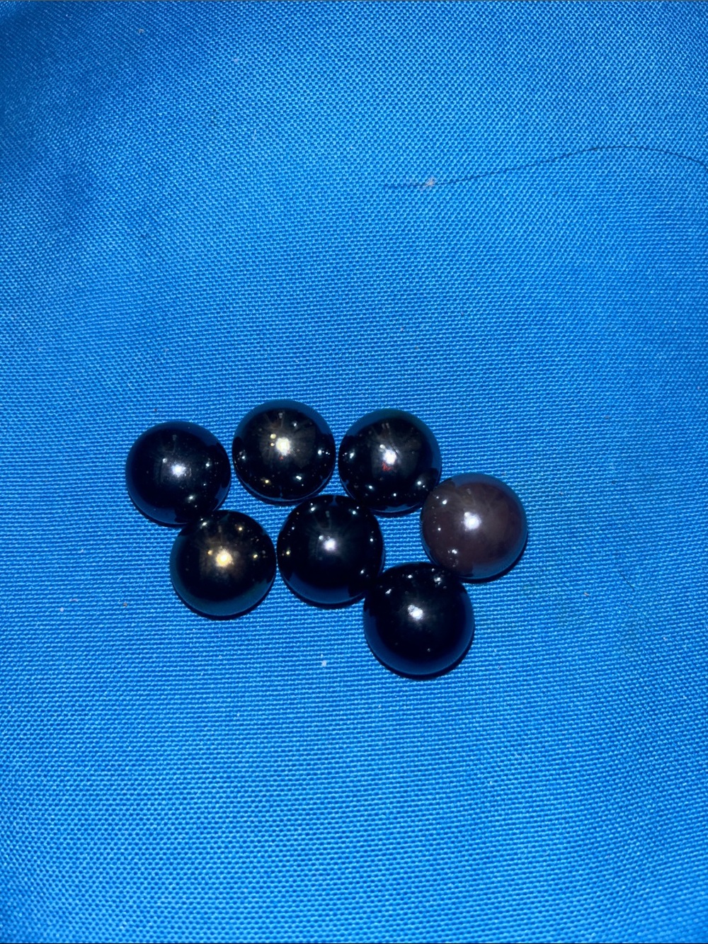 Marbles Dark Colored Blue Yellow Seven In Total NWOTS - Picture 1 of 9